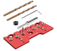 Localizzatore guida di perforazione - Morsetto per cerniera 2 in 1 per mensole, strumento per la lavorazione del legno, posizionamento preciso per fori