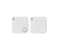 Localizzatore in tempo reale for bambini Animali domestici Anti-perso Smart Key Finder Mini GPS Tracker Allarme for auto Portafoglio Chiavi Allarme(White)