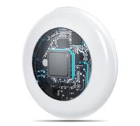 Localizzatore per chiavi, compatibile con l'app "Dov'è?" di Apple (solo iOS), cercachiavi Bluetooth per bagagli/borse/portafogli, impermeabile secondo IP5X, batteria sostituibile.