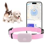 Localizzatore per gatti, collare GPS per gatti di piccola taglia, localizzatore per cani, localizzatore per animali domestici, nessun canone mensile, compatibile con iOS/Android, collare GPS per gatti