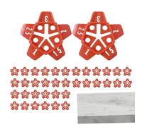 Localizzatore per piastrelle da parete, distanziatore, set di attrezzi da pavimento, design antiscivolo, 3,5 x 3,5 cm, kit da 50 pezzi, posizionamento di precisione per bagno, soggiorno