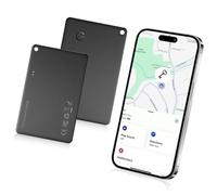 Localizzatore per Portafoglio,Compatibile con Apple Find My (solo iOS),Tracker Portafoglio per Cellulare,IP67,Impermeabile,per Valigia,Etichette Bagagli,Telefono