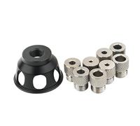 Localizzatore per trapano, in lega, portatile, con boccole per trapano da 3-10 mm, dispositivo di perforazione, guida per punte da trapano per punzonatura