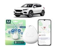 Localizzatore per veicolo senza SIM o abbonamento, compatibile con Trova il mio dispositivo (esclusivo per Android), tracker per moto, zaini e animali domestici, batteria fino a 2 anni, bianco
