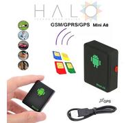 LOCALIZZATORE SATELLITARE GPS MICROSPIA GSM TRACKER AMBIENTALE SIM SPIA MINI A8