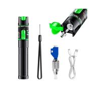 Localizzatore Visivo di Guasti, Lunghezza D'Onda 510 Nm, Tester per Fibra Ottica A Luce Verde da 30 con Adattatore da Maschio FC A Femmina LC da