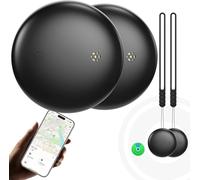 Localizzatori GPS - 2 pezzi NeroSmart Air Tracker Tag, Bluetooth Localizzatore Compatibile con Apple Dov'è (solo iOS 14.5+), Trova oggetti per Bagagli, Valigie, ZainiBorse, Batteria Sostituibile
