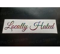 Locally Odiato Arcobaleno Brillantini Scintille Auto Scena Custom Novità Adesivi