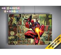 Locandina Deadpool Comics Anime Fumetti Strip Super Eroi Wall