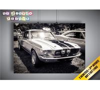 Locandina Eleanor Ford Mustang 1967 B&W Collection Wall Art