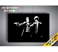 Locandina Pulp Fiction Cult Scena John Travolta & Samuel JACKSON