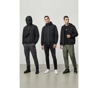 Location Clothing Mens Killjoy Giacca Bomber Con Cappuccio Zip Nera Leggera