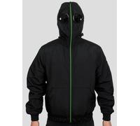 Location Clothing Mens Killjoy Giacca Bomber Con Cappuccio Zip Nera Leggera