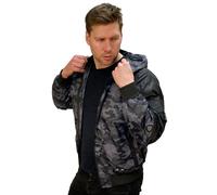 Location Clothing Uomo Giacca Bomber Impermeabile Con Cappuccio Goggle