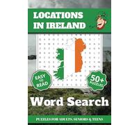 Locations in Ingland Wordsearch Book: Word Search with Easy to read print Containing Popular Places within Ireland. 6x9 inches, 110 pages, 50+ Puzzles, Great as a gift or for educational purposes