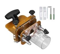 Locatore di slot per lavorazione del legno, maschera di mortificazione in acciaio inossibile, viaggio regolabile 0-50 mm - movimento di scorrimento liscio accurato, altezza