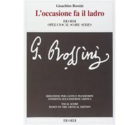 L'occasione Fa Il Ladro ossia Il Cambio Della Valigia: Vocal Score
