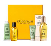 L'Occitane Amande Sublime Set regalo (olio 100 ml + olio da doccia 75 ml + crema per le mani 30 ml + concentrato 20 ml)