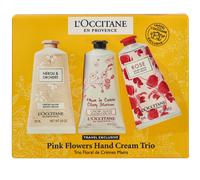 L'Occitane Pink Flowers Hand Cream Trio Set 225ml Cura di mani e piedi