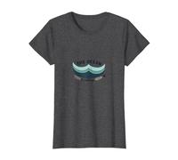 L'oceano Chiama costiero Amante della Spiaggia Maglietta, Donna, Grigio Scuro, M