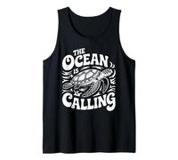 L'oceano Chiama Design Tartaruga per Gli Amanti della Spiaggia Canotta