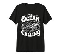 L'oceano Chiama Tartaruga Oceano Animali Natura Maglietta Premium