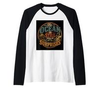 L'oceano è Ancora Pieno di sorprese Deep Sea Retro Maglia con Maniche Raglan