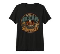 L'oceano è Ancora Pieno di sorprese Deep Sea Retro Maglietta Premium