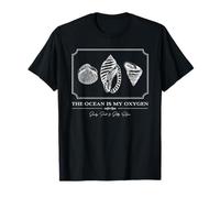 L'oceano è Il Mio Ossigeno (Sea Shell Graphic) Maglietta