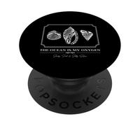 L'oceano è il mio ossigeno (Sea Shell Graphic) PopSockets PopGrip Adesivo