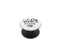 L'oceano mi chiama vacanze spiaggia mare estivo PopSockets PopGrip Adesivo