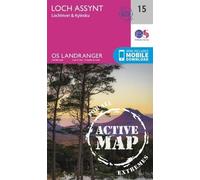 Loch Assynt, Lochinver & Kylesku (Map) OS Landranger Active Map