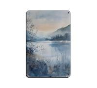 Loch Lomond - Targa in metallo vintage, decorazione artistica da parete per pub, club, caffetterie, bar, casa, 20 x 30 cm