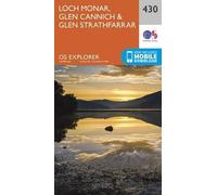 Loch Monar, Glen Cannich and Glen Strathfarrar (Map) OS Explorer Map