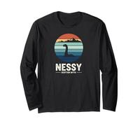 Loch Ness Nessy Monster Myth Lake Scottish Maglia a Manica
