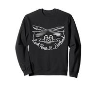 Loch Ness, Scozia Romantico Cuore Firma Art Souvenir Felpa