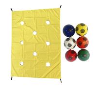 Loch Tarp Team Building Game - Interactive Hole Tarp Game, Hole Tarp Challenge | Attività del gruppo di lavoro di con 6 palline, Outdoor Challenge Team Building Toys per la scuola originale