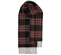 Lochcarron in tartan sciarpa Stewart nero moderno Stewart Black Modern 180,34 x 25,40 cm