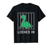 Loched in Funny Loch Ness Monster Cryptid Nessie Maglietta