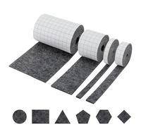 Lociban 4 Rotoli Feltrini Sedie, Tessuto in Feltro Fogli Adesivo per Sedie, Tagliare Ogni Forma, Stoffa Adesiva Adatta per Cassetti Feltro Mobili Cornici per Foto