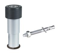 Locinox GATESTOP Bodenanschlag per Cancelli a Battente, Flügeltore Di Cuscinetti