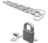Lock and Chain Toy Set with Key Pad Mechanical Educational DIY Assembly Kit