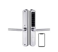 Lock app smart sliding lock WI-FI Blocco della porta elettronica Bluetooth digitale App. Codice della tastiera Rfid. Blocco senza chiave,Sicurezza(2885 silver)