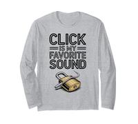 Lock Enthusiast Click è Il Mio Suono Preferito Maglia a Manica
