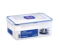 Lock & Lock - Contenitore ermetico rettangolare accatastabile con divisorio, 2.3 L