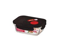 Lock & Lock Contenitore per Alimenti in Vetro con Coperchio ermetico - Portavivande per Scaldare al Forno e Congelare in Freezer - Senza BPA, 380ml