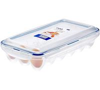 Lock & Lock Egg Storer per 18 uova, Trasparente/Blu