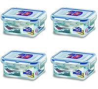 LOCK&LOCK HPL805SET - Contenitore rettangolare per alimenti, impermeabile, in plastica, trasparente