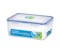 Lock & Lock HPL825 - Contenitore per alimenti rettangolare classico, 2,3 l (232 x 165 x 95 mm), trasparente/blu