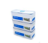 Lock & Lock Lock&Lock HPL844 - Contenitore salvafreschezza multifunzione, 2 litri, ermetico, set da 3